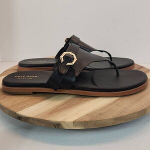 Cole Haan Grand 360 Felicity Leather Sandal Size 10 B Women's Black